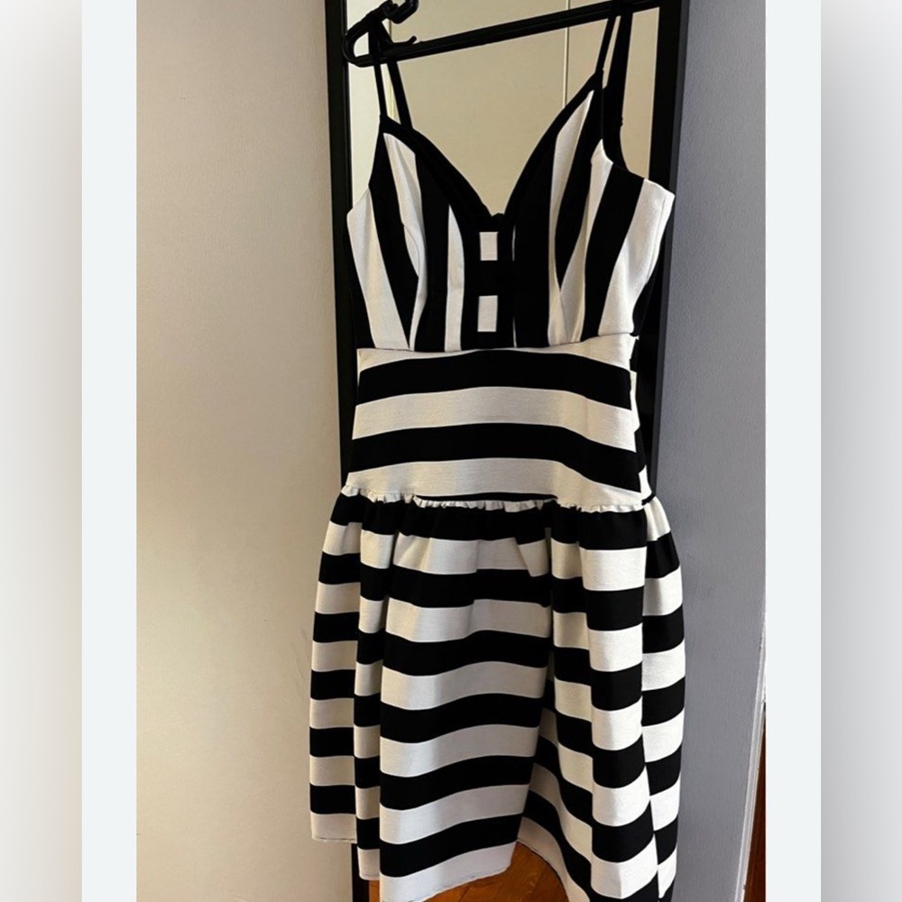ASOS Monochrome Striped Dress